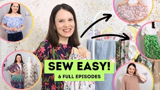 6 EASY to SEW garments and tutorials in one video Sew Easy Season 1 [upl. by Inalaek]