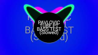 PAVLOVIC TUBE PT BASS TEST Slowed [upl. by Xerxes]