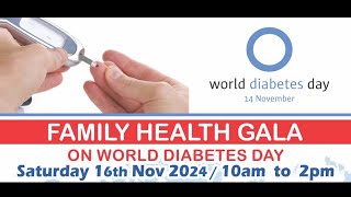 Family Health Gala organized by AlMustafa Welfare Society on World Diabetes Day [upl. by Naves]