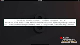 How to install Clang LLVM 16 from DVD and how to compile and run CC on Red Hat Enterprise Linux 8 [upl. by Varick286]