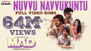 Nuvvu Navvukuntu Full Video Song  MAD  Kalyan Shankar  S Naga Vamsi  Bheems Ceciroleo [upl. by Elspet854]