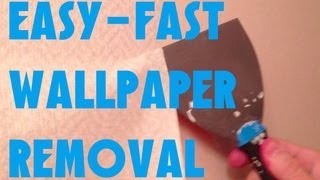 EASIEST FASTEST WAY TO REMOVE WALLPAPER GUARANTEED [upl. by Malita617]