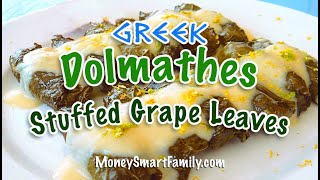 Best Greek Dolmades with Lemon Sauce  Dolmathes with Avgolemono Sauce [upl. by Assirolc]