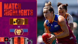 Hawthorn v Brisbane Highlights  Qualifying Final 2024  AFLW [upl. by Olonam]