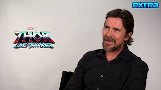 Thor Christian Bale on GORR Transformation and If He’ll Do More Marvel [upl. by Selrahcnhoj]