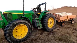 SawingMilling Lumber and Cutting Up Firewood [upl. by Nyllij955]