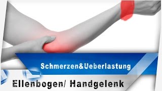 Schmerzen im EllenbogenampHandgelenk  Prävention amp Behandlung Tennisarm Sehnenscheidenentzündung [upl. by Ettore587]