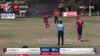 Neeraj Goel  2021 Minor league cricket  Quarterfinal Golden State Grizzlies vs Houston Hurricanes [upl. by Yankee]