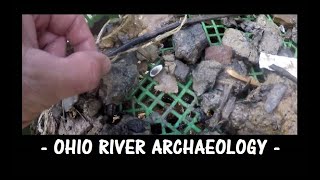 Mudlarking The Ohio River  Ohio River Archaeology  Arrowhead Hunting  Treasure Hunting  Relics [upl. by Hamitaf]