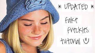 UPDATED Fake Freckles Makeup Tutorial [upl. by Shum]