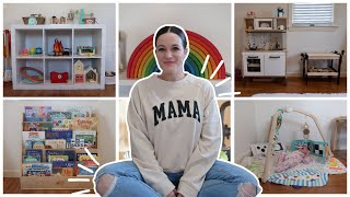 CUTE PLAYROOM TOUR  Montessori Inspired Open Ended Interactive Imaginative Play [upl. by Ahsiam732]