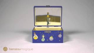 Boîte à bijoux musicale Le Petit Prince bleu foncé  Trousselier  Berceaumagiquecom [upl. by Ennaus]