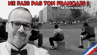 Interview de David Duquesne pour son livre quotNe fais pas ton Francais quot aux editionsgrasset7893 [upl. by Crispin]