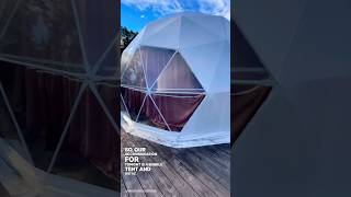 Bubble Tent accommodation room tour in Mt Fuji glamping japantravel mtfuji tentlife [upl. by Bully]