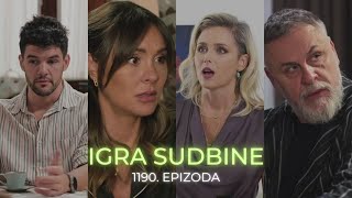 Igra sudbine 1190 epizoda  Andrija izbacuje i Jovanu i Unu Luka dolazi da ga obidje sadržaj ep [upl. by Jariv865]