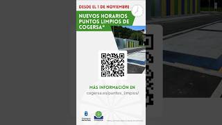 📍♻️ Los puntos limpios de Cogersa han cambiado de HORARIO asturias asturiasrecicla [upl. by Drofnil]