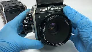 ★SOLD★ Near MINT Zenza Bronica EC Medium Format camera NIKKOR P 75mm f28  240801800782 [upl. by Karine213]