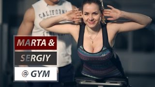 MARTA amp SERGIY  GYM  Hyperextension [upl. by Hogen]