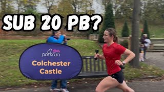 SUB 20 PB  Colchester Castle Parkrun [upl. by Nrubua676]