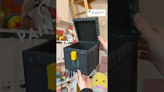 Painting the INSIDE of my minecraft ender chest 👁️✨ [upl. by Tifanie]