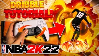 NBA 2K22 BASIC DRIBBLE GOD TUTORIAL W HANDCAM HOW TO SPIN BACK HALF SPIN MOMENTUM amp MORE [upl. by Aimekahs]