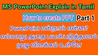 PowerPoint explain in tamilPowerPoint basic intro in tamilBROSY ACADEMY [upl. by Fita]