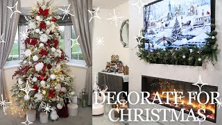 Christmas Decorate  How to decorate your tree like a pro  White amp RedBurgundy [upl. by Bobbee891]