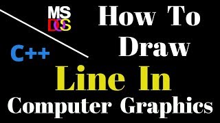 HOW TO DRAW LINE IN C COMPUTER GRAPHICS [upl. by Atnauq]