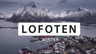 LOFOTEN WINTER  4K Drone Video [upl. by Lysander119]