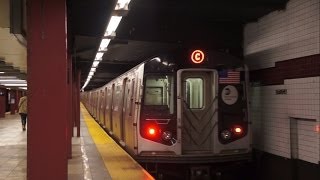 ᴴᴰ R160 C train departs Utica avenue Euclid av Bound 2014 Summer Swap [upl. by Antonino]