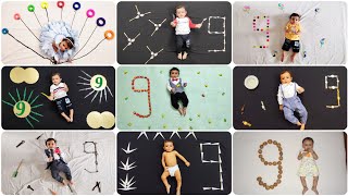 9 Months Baby Photoshoot Ideas at Home [upl. by Saleem]