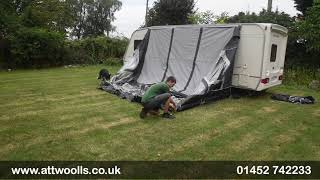 Dometic Ace Air All Season Awning Pitching Tutorial Video [upl. by Assirec]