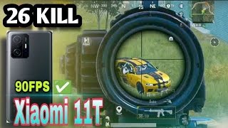 XIAOMI 11T PRO 90 FPS TESTMI 11T PRO PUBG GRAPHICS TEST 20242025  4 FINGER GYROSCOPE PUBGMBGMI [upl. by Erek]