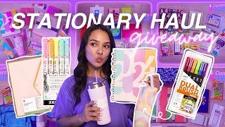 ✨ aesthetic back to school supplies haul 📓🌈 stationery essentials ALL FOR YOU🖋 [upl. by Naujid]