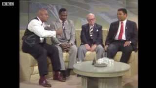 Frazier Ali and Foreman On British TV Show Very Funny [upl. by Ednihek]