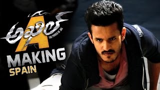 Akhil Akkineni Movie Making Video  Spain Schedule [upl. by Haley984]