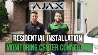 Smart Home Security Ajax Systems Residential Installation amp Monitoring Center Connection [upl. by Juline]