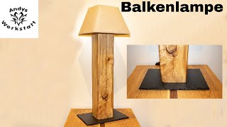 Sehr schöne Balkenlampe  Stehlampe selber bauen [upl. by Millwater155]