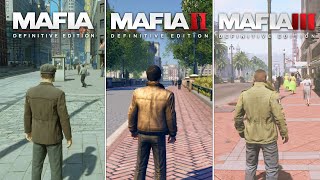 MAFIA Definitive Edition vs MAFIA 2 vs MAFIA 3  Physics and Details Comparison [upl. by Jermain]