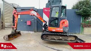 KUBOTA U484  5T MINI EXCAVATOR  RS MACHINERY HIRE AND SALE [upl. by Elatan]