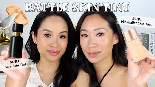 BATTLE SKIN TINT BARU  ESQA Minimalist Blurring Serum vs GUELE Bare Skin Tint [upl. by Aliehs]