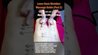 Lower Back Meridian Massage Guide Part 2 [upl. by Erdeid]