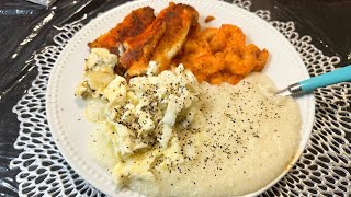 Cajun Shrimp Fish Eggs amp Grits  Cook With Me [upl. by Lalitta]