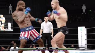 UFC Undisputed 3 Pride Mode Rampage Jackson vs Wanderlei Silva [upl. by Ataliah]