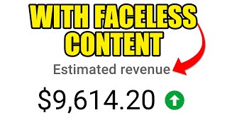 How to Make Money On YouTube WITHOUT Showing Your Face AI Generated Faceless Videos [upl. by Ynaitirb]