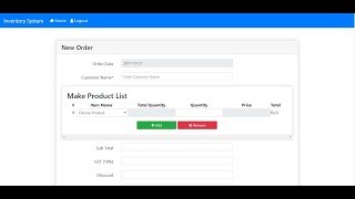 Inventory Management System using PHP Mysqli jQuery Ajax Bootstrap [upl. by Notsgnal]