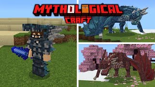 ADDON MYTHOLOGICAL CRAFT V25 PARA MINECRAFT PE  ATUALIZAÇÃO ICE AND FIRE [upl. by Particia]