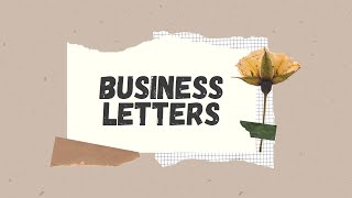 TECHNICAL WRITING  Types of Business Letters [upl. by Wrightson610]