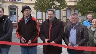 Wittenberge Einweihung der sanierten Rathaus und Tivoliestraße [upl. by Leahcimnaj907]