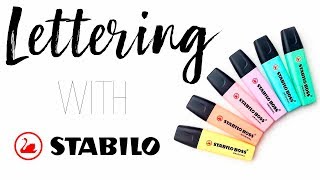 Lettering with Stabilo ® [upl. by Deedahs]